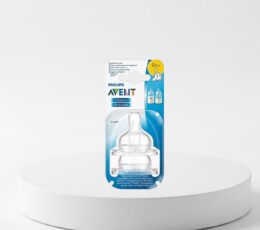 Avent Classic Plus 0M+ Newborn Silicone Teat 2Pcs SCF631/27