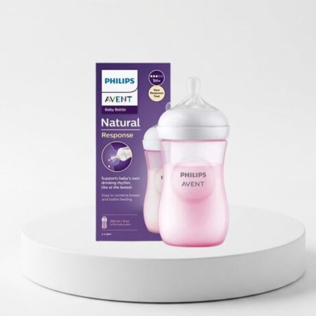 Avent Natural Pp Pink Bottle 9Oz