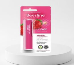 Beesline Shimmery Strawberry Lip Balm 4g