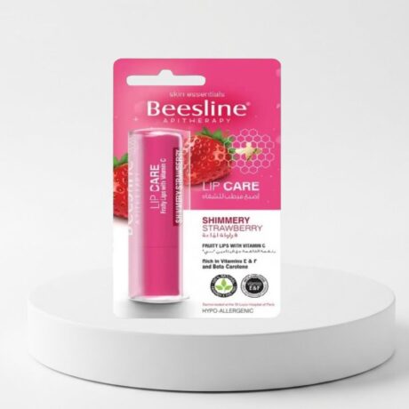 Beesline Shimmery Strawberry Lip Balm 4g