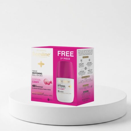 Beesline Whitening Cotton Candy Deodorant Roll On 50ml 1+1 Free Offer