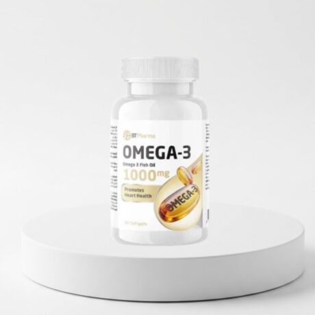 Bt Pharma Omega 3 Fish Oil 1000mg - 100 Softgels