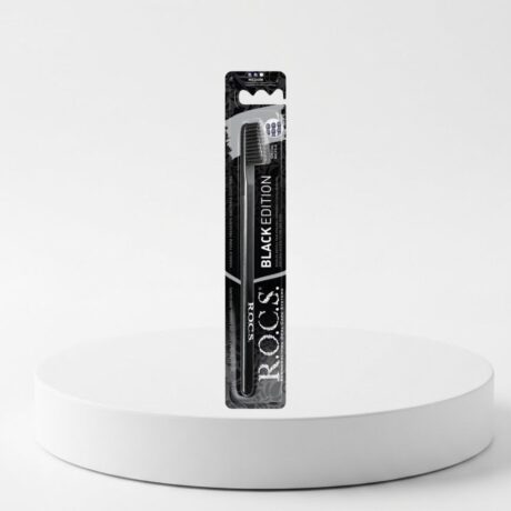 R.O.C.S Black Edition Whitening Toothbrush Medium